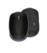 Mouse óptico Logitech M170 Preto sem fio com design ambidestro compacto, conexão USB, 1000DPI