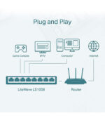 Switch de Mesa TP-Link 8 Portas 10/100Mbs - LS1008 - Imagem 5